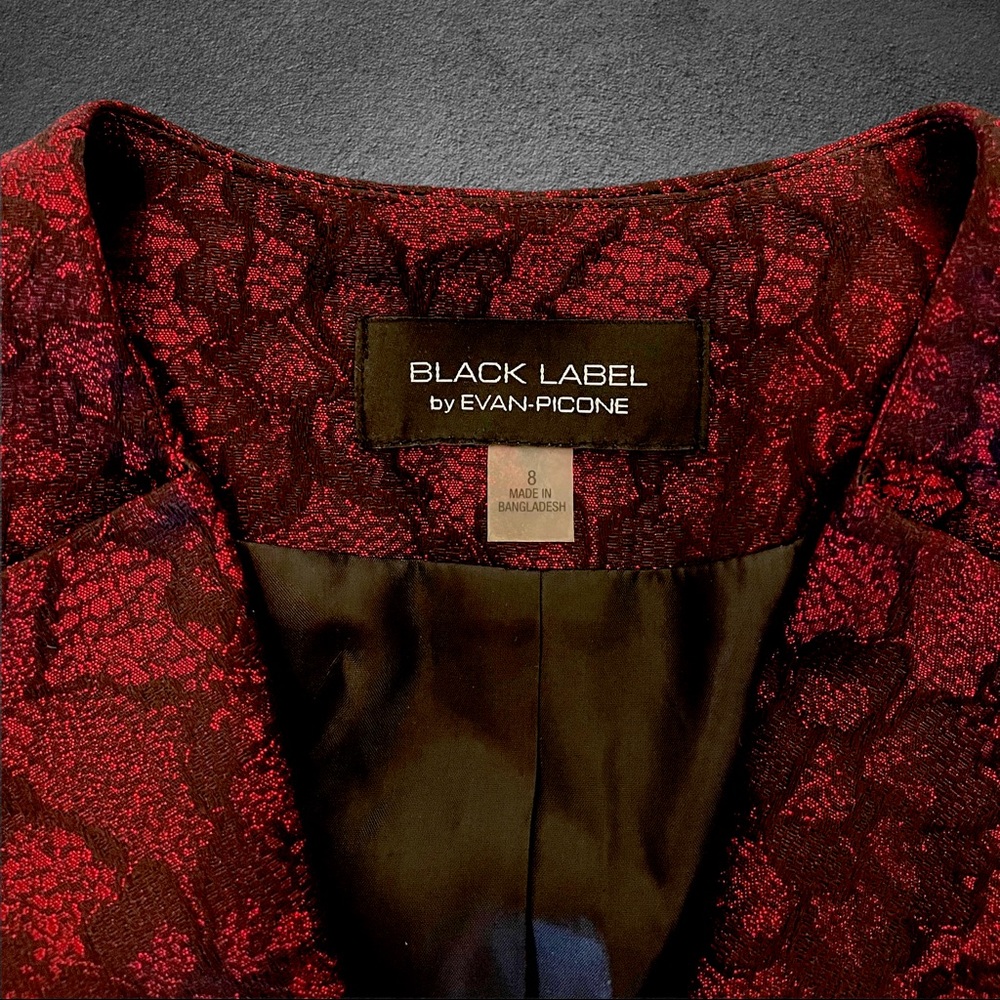 Evan Picone Black Label Victorian Design Blazer - Picture 5 of 10